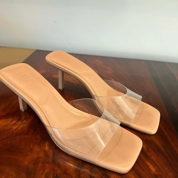 INC International Concepts Women's Heels with Clear Straps - Picture 1 of 6